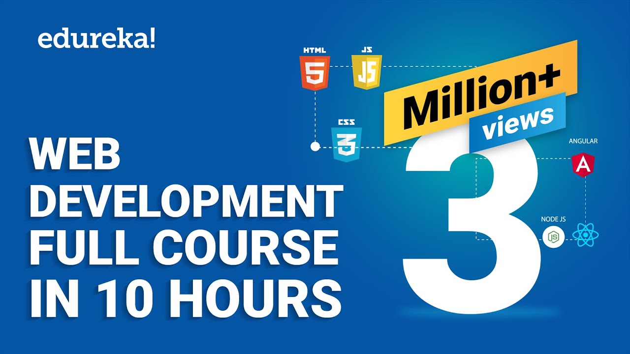 Web Development Full Course - 10 Hours | Learn Web Development from Scratch | Edureka