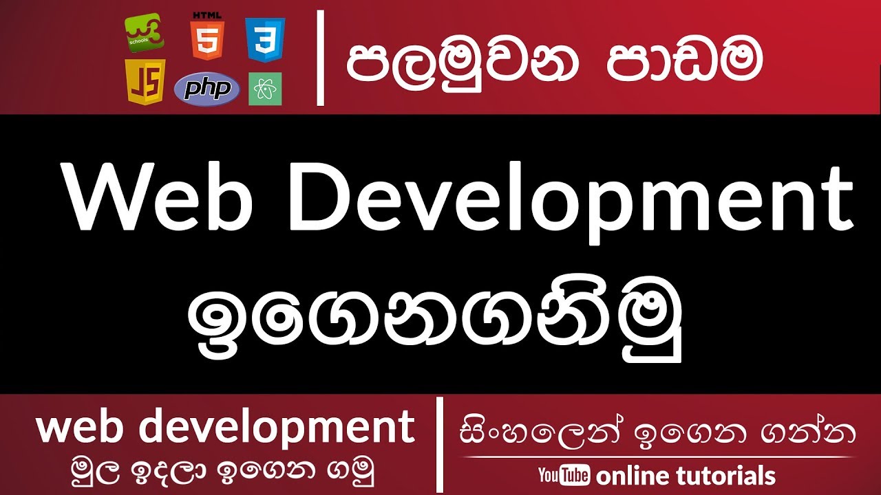 Web Development for Beginners (Sinhala) Part 01- Introduction