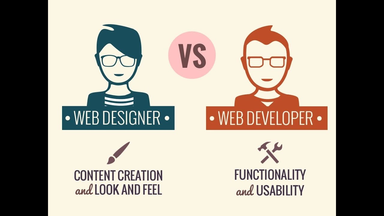 يعني ايه مصمم المواقع و مطور المواقع وايه الفرق بينهم؟؟ web designer vs web developer