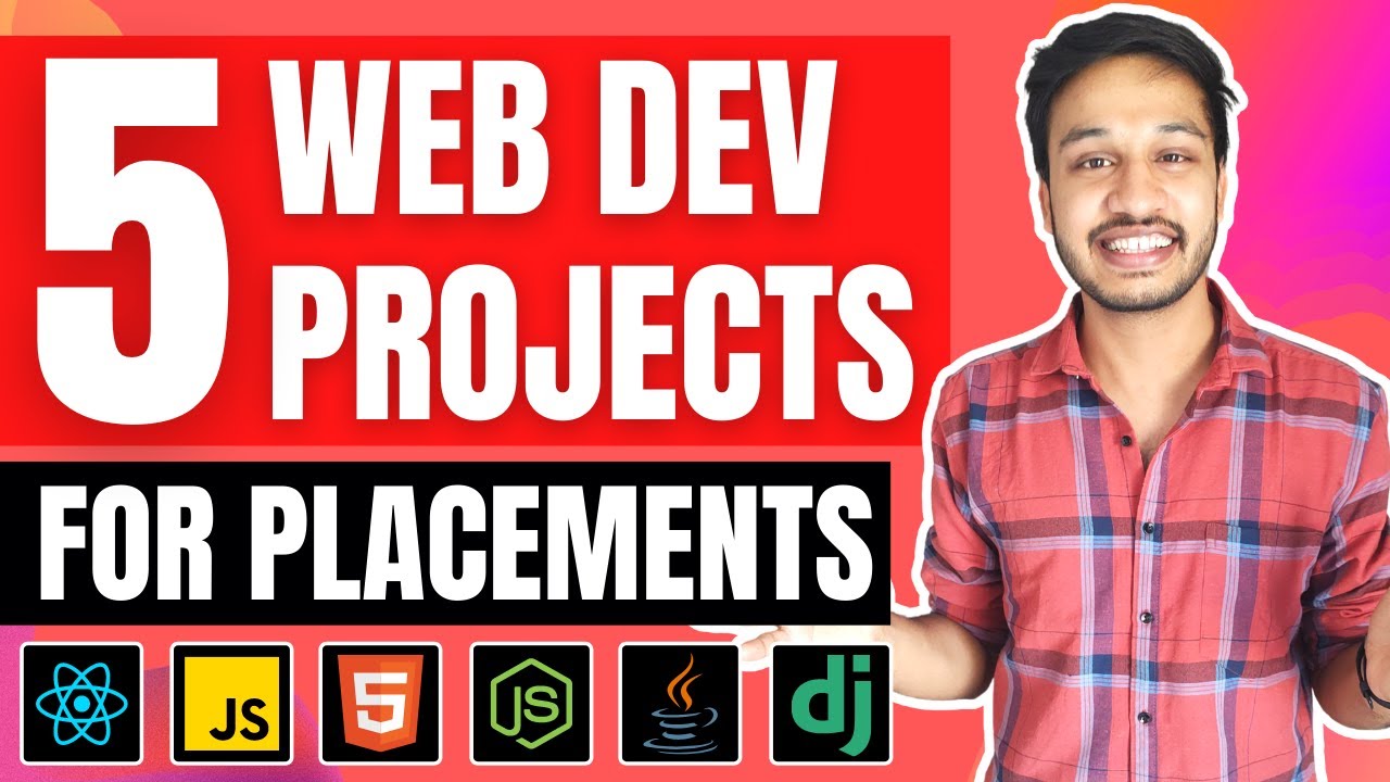 5 PROJECT IDEAS for Placements 2022 | Web Development Project Ideas 2022