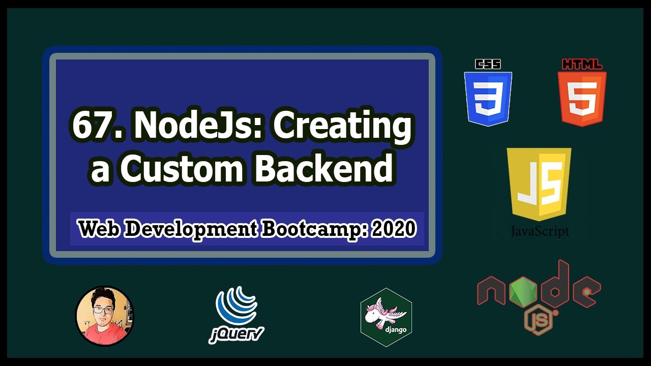 Backend Tutorial: Creating a Custom Backend Using NodeJs | Web Development Tutorials #67