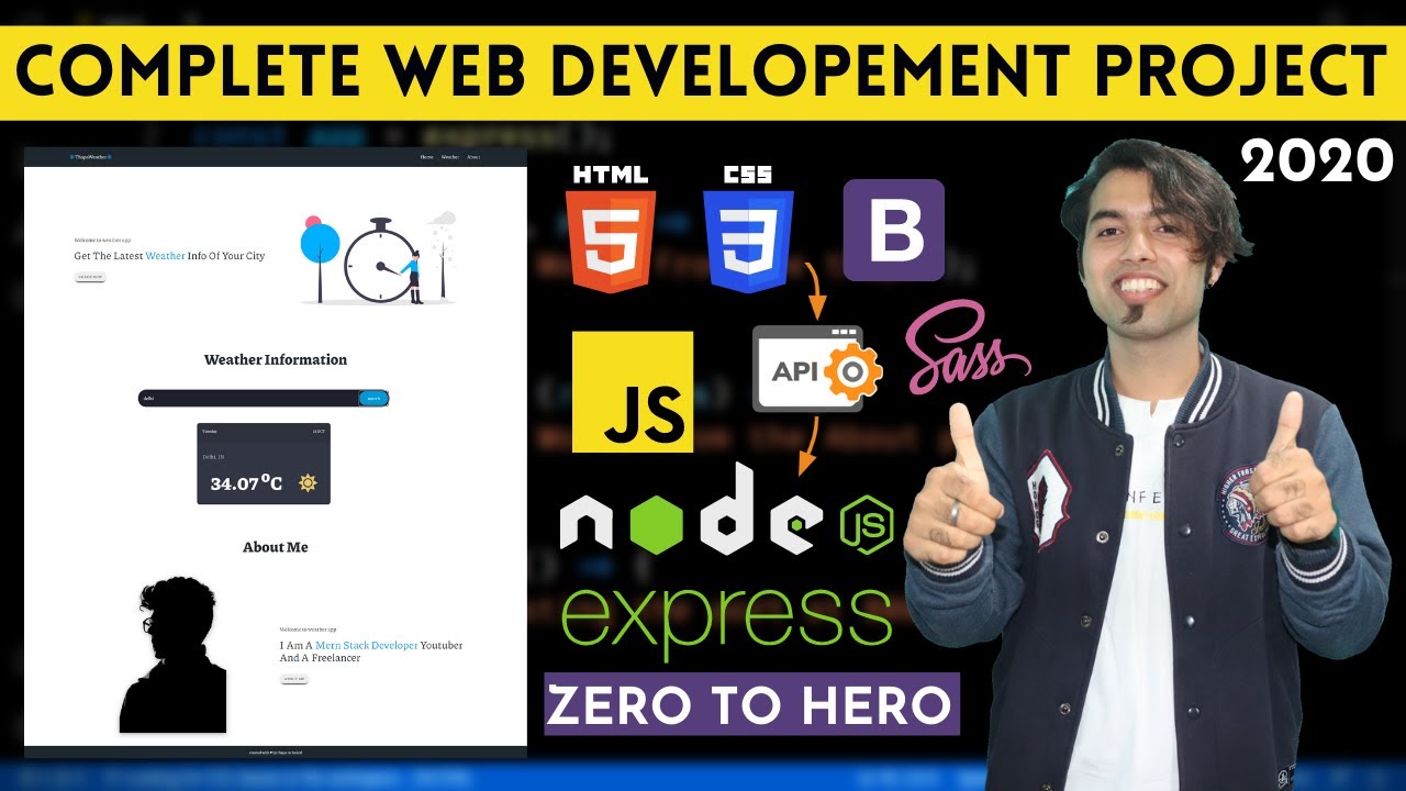 🔴 Complete Web Development Course Project In One Video In Hindi in 2022