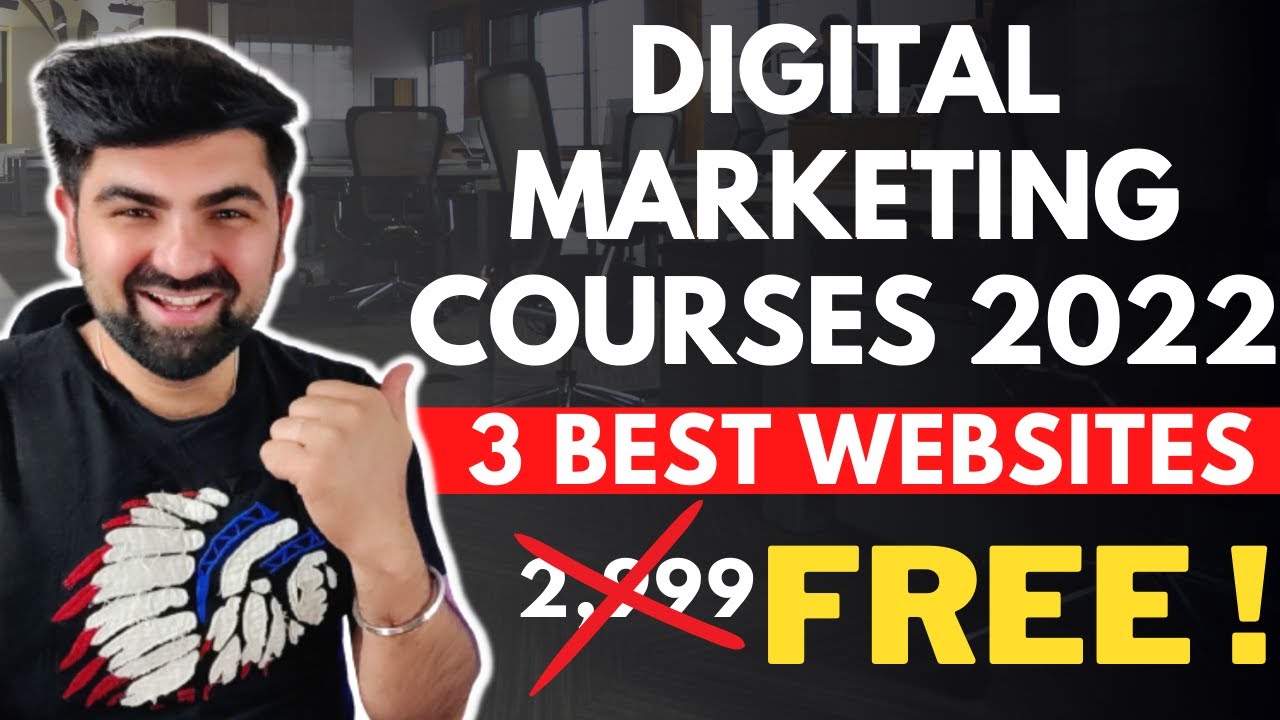 Free DIGITAL MARKETING Course 2022| 3 Best Website For Digital Marketing | Course With Certification