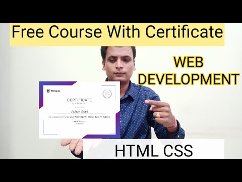 Web development Free Course With Certificate | HTML | Css