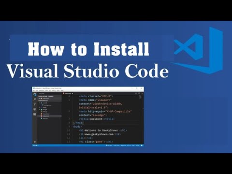 Download and Install VsCode | Web Development Tutorials #2