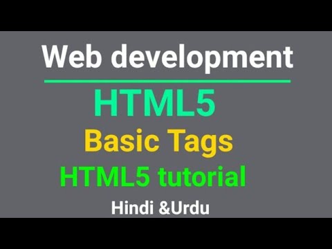 HTML Basic Tags || web development || HTML5 tutorial for beginners