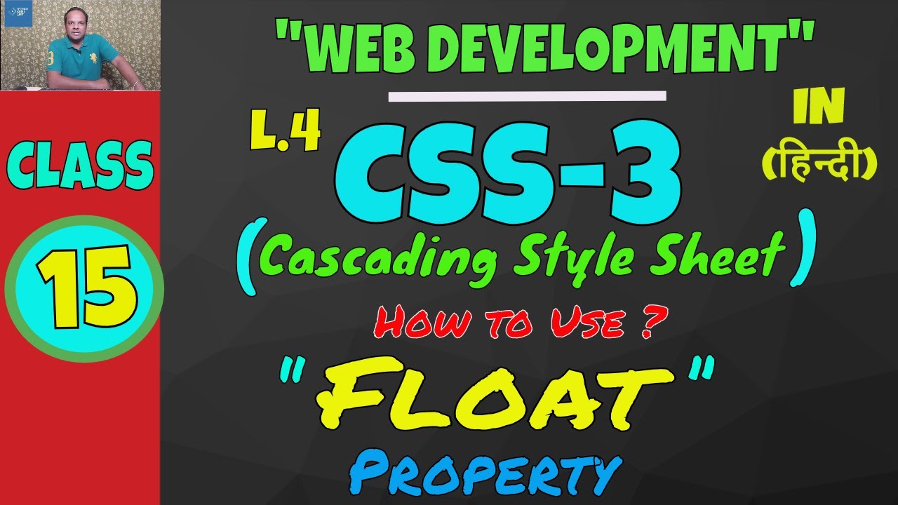 How to use FLOAT property, COLOR Property in CSS || Web Development classes Lesson-15