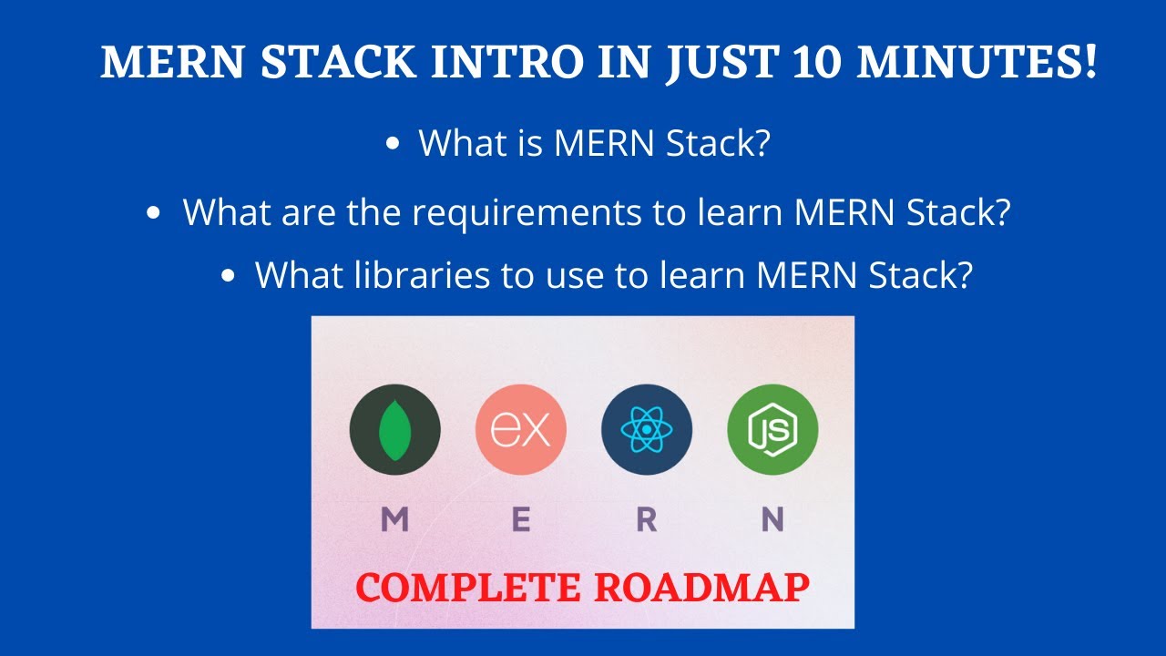 MERN Stack Intro just in 10 minutes | MERN Stack Web development | Nodejs | Reactjs | MongoDB