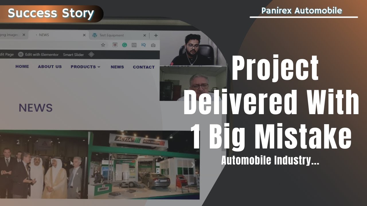 Web Development Company | Project Delivered With 1 Big Mistake | Website For Automobile Industry