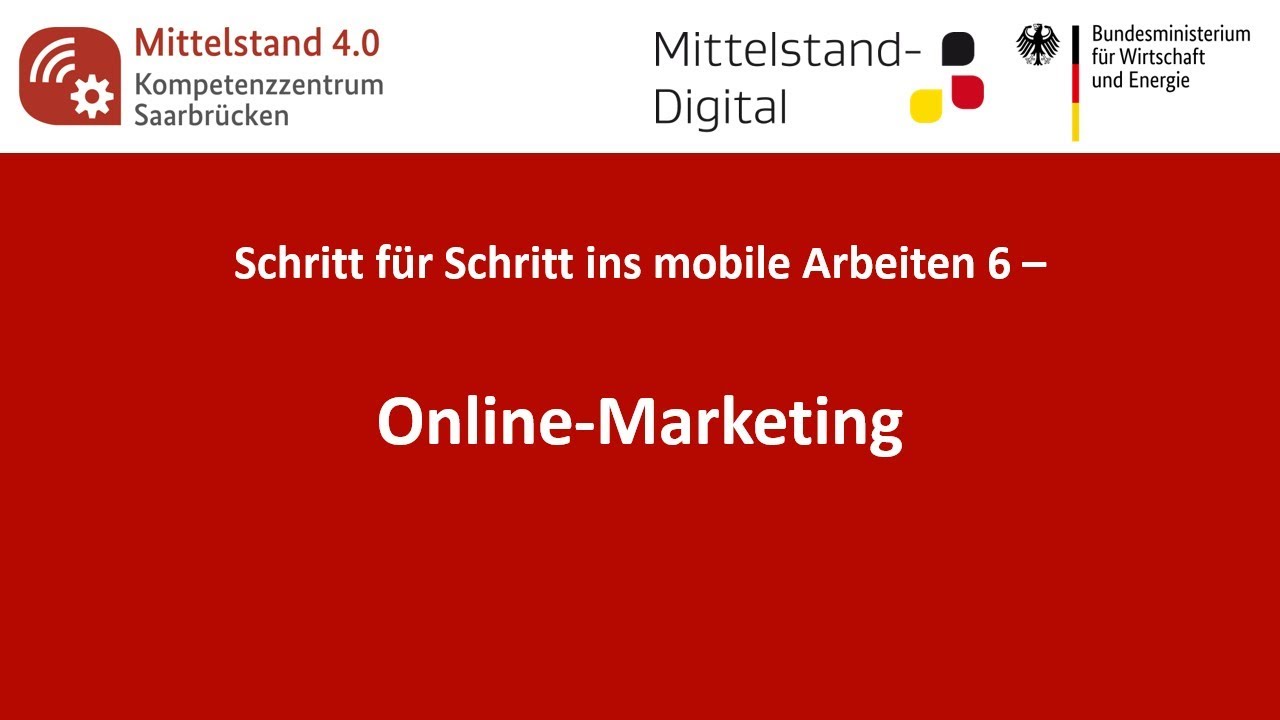 Schritt für Schritt ins mobile Arbeiten 6 - Online-Marketing