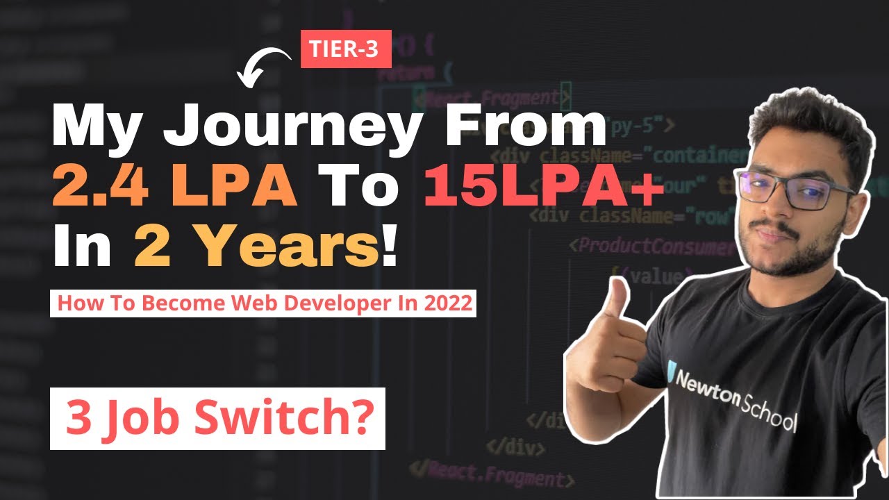 My Journey From 2.4 LPA To 15LPA+ In 2 Years As Frontend Developer 🔥 | Web Developer Career