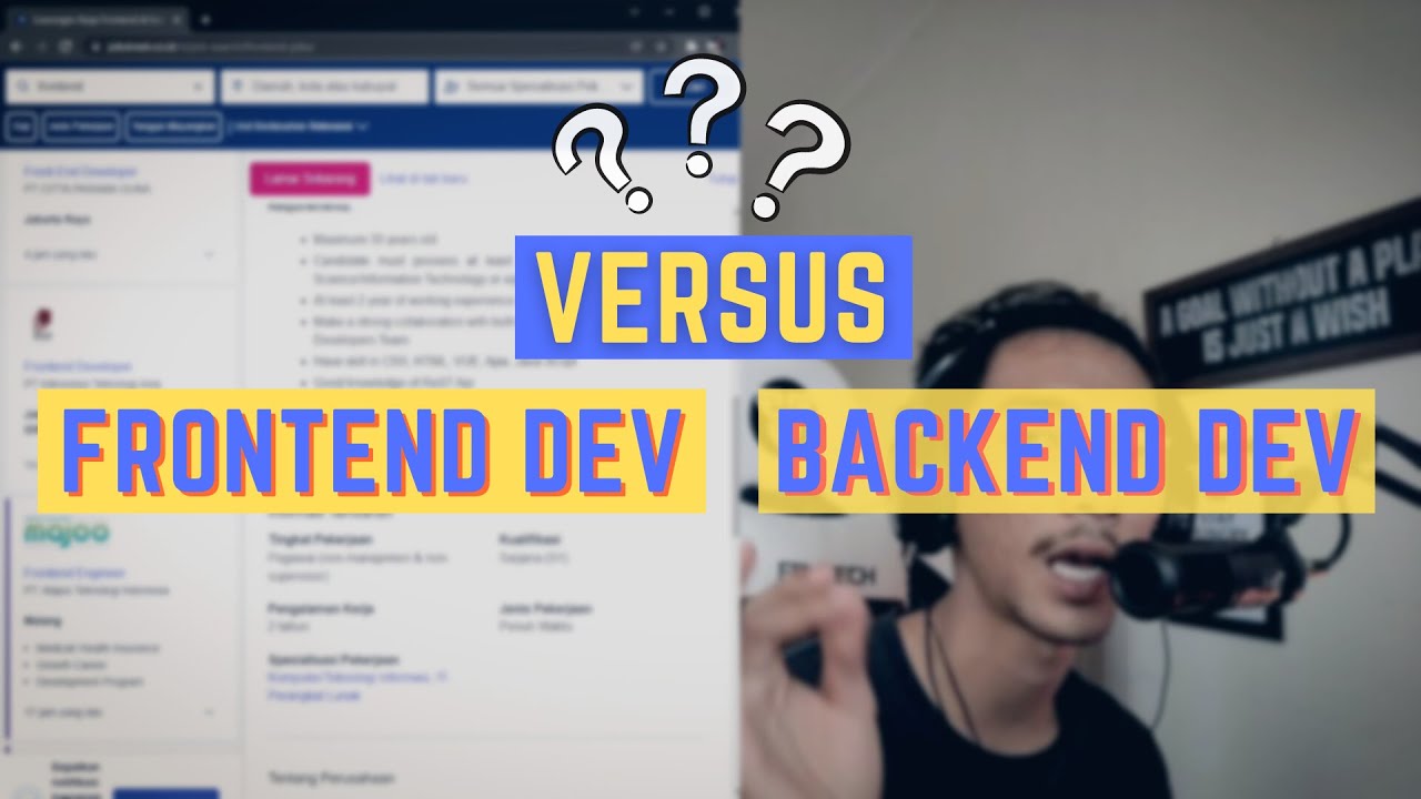 Apa Itu Frontend & Backend Developer ?