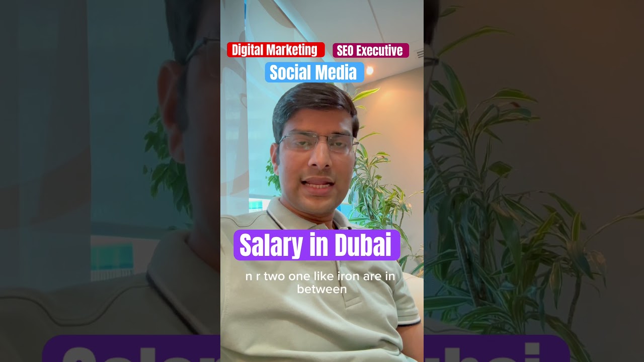 Digital Marketing Salary in Dubai | Social Media Marketing & SEO Executive Salary In Dubai #short