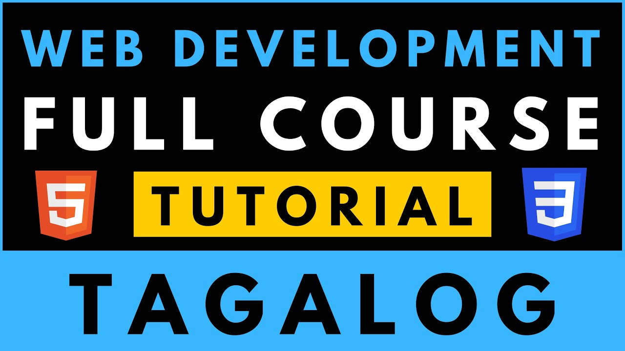 WEB DEVELOPMENT FULL COURSE TUTORIAL IN TAGALOG  in 2023