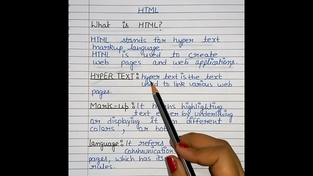 What is HTML in Hindi | HTML Tutorial For Beginners | #HTML #shorts #youtubeshorts