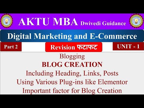 Digital Marketing and E Commerce Unit 1, Digital Marketing and E Commerce mba, aktu notes, mba aktu