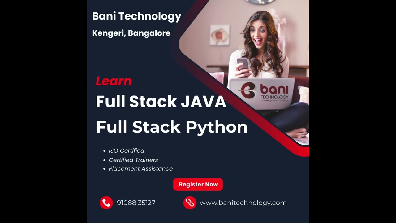 "Full stack Java Full Stack Python" Bani Technology #kengeri #bangalore #javascript #webdevelopment