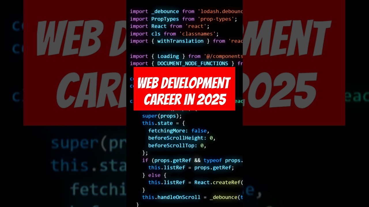 Web Development Career in 2025 💥 #shortvideo #shorts #webdevelopment #career #shortsfeed #2025 #tech