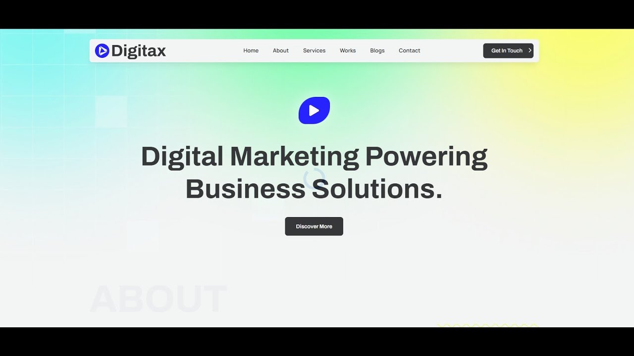 Digitax Digital Marketing Agency Divi Layout Video Tutorial