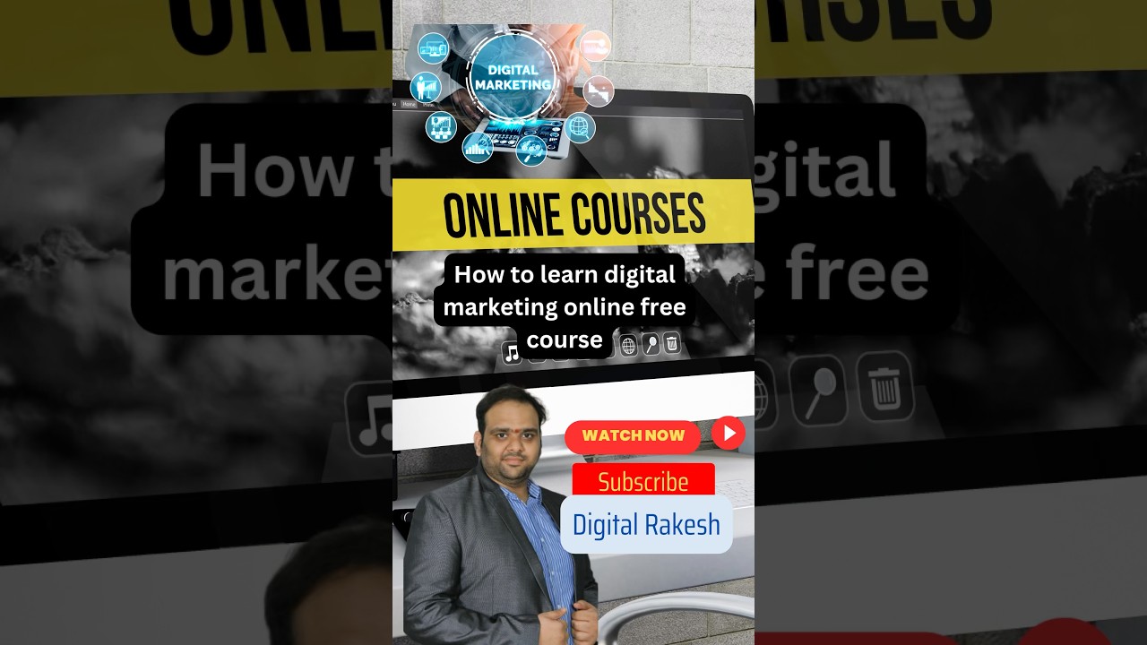 How to learn digital marketing online free course | SEO SMO Google Adwords Course Email Marketing